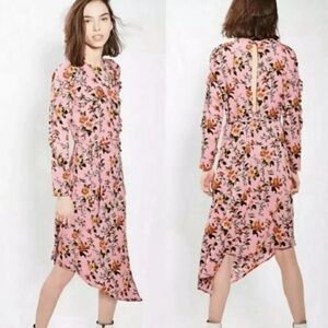 Topshop Casual Floral Pink Dress